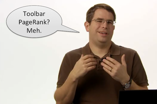 Matt Cutts Says "Meh" to Toolbar PageRank